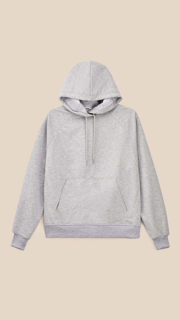 Худі однотонний жіночий LAWA WBC02461 M Сірий меланж shop (2000999452741)
