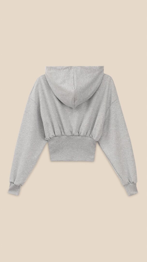 Худі однотонний жіночий LAWA WTC02480 L Сірий меланж shop (2000999471322)  Фото №2