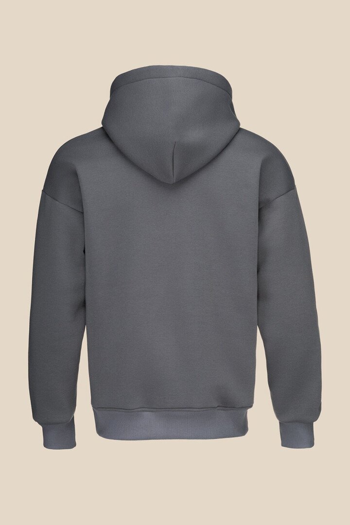 Худі однотонний чоловічий LAWA MBC02336 2XL Графітовий shop (2000990842282)  Фото №6