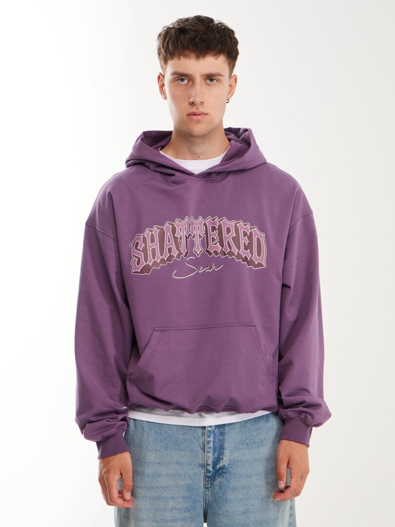 Худі з принтом чоловічий LAWA P-MB02366 S Сливовий shop (2000999614675)