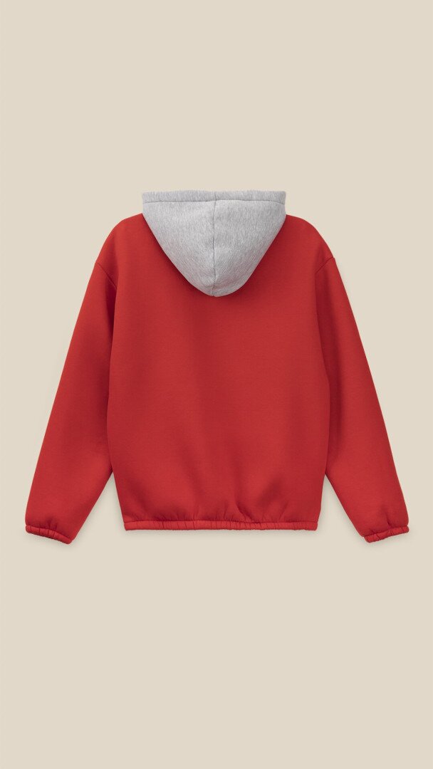 Худі з принтом чоловічий LAWA P-MT02304 2XL Темно-червоний shop (2000999379116)  Фото №2