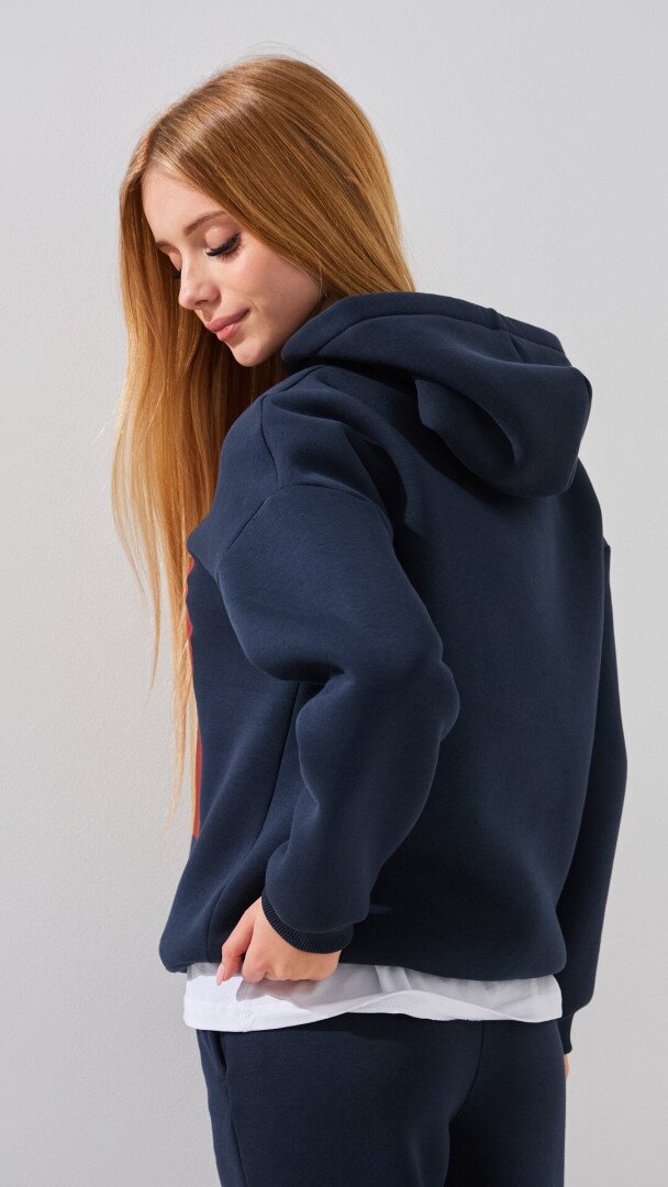 Худі з принтом для дівчинки LAWA P-GB02338 134 см Графітовий shop (2000999361081)  Фото №3