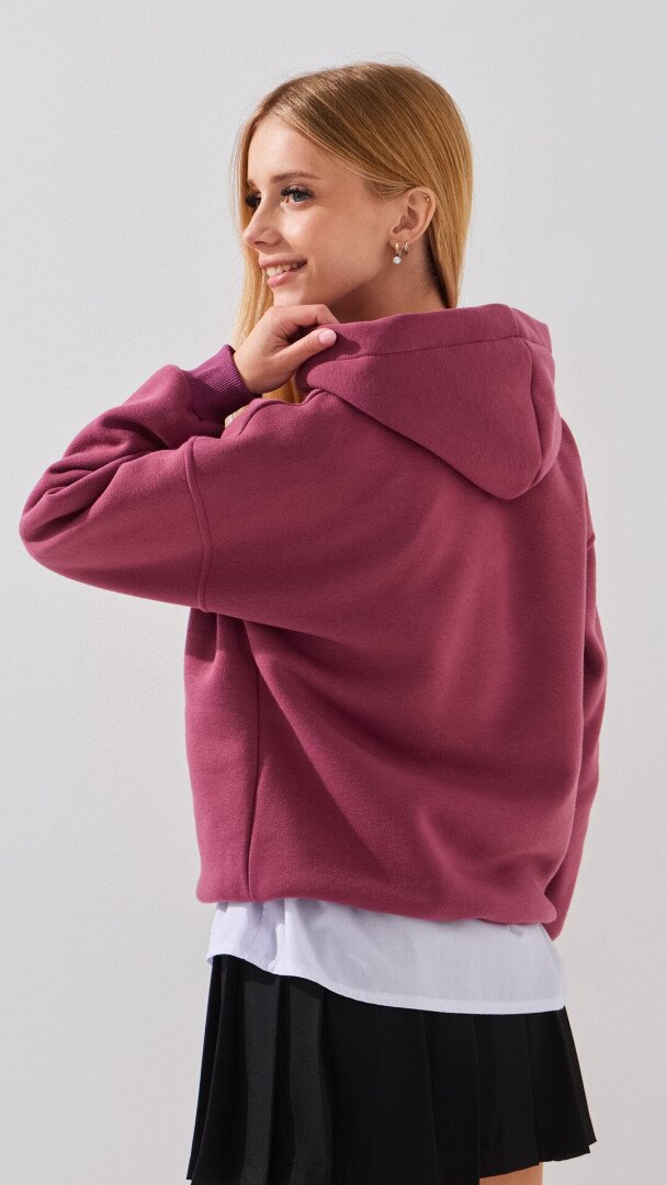 Худі з принтом для дівчинки LAWA P-GB02340 116 см Сливовий shop (2888000028310)  Фото №3