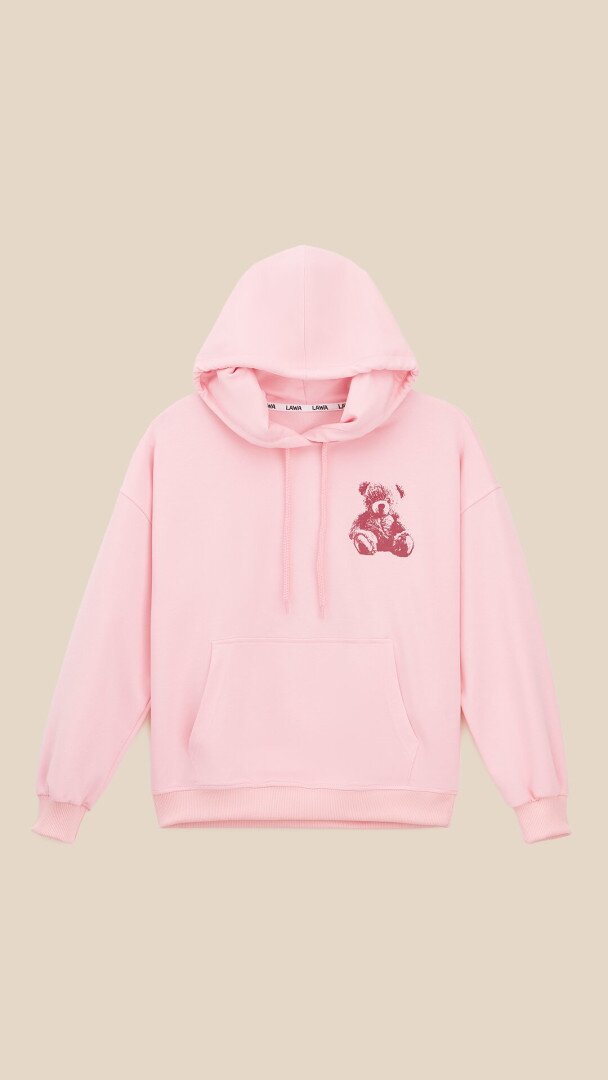 Худі з принтом для дівчинки LAWA P-GB02344 152 см Рожевий shop (2000999558870)