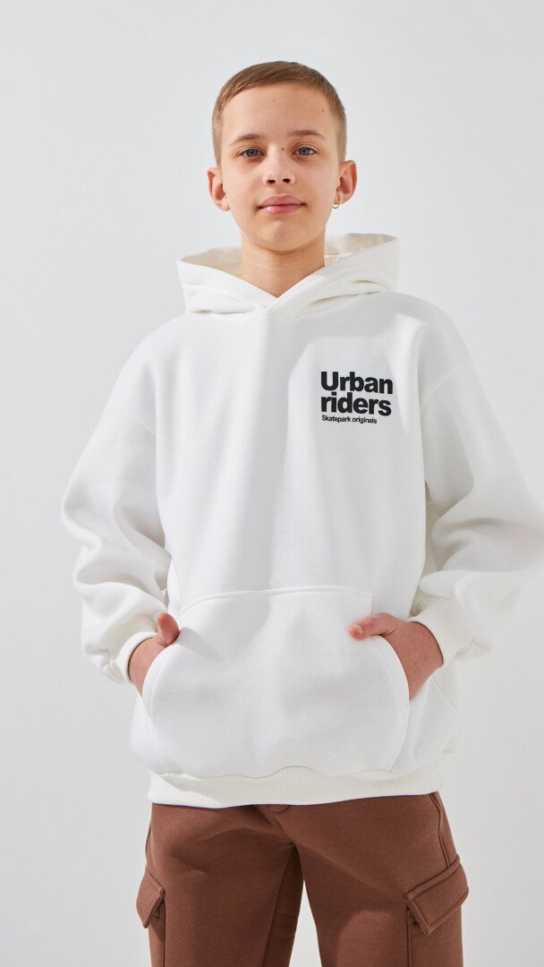 Худі з принтом для хлопчика LAWA P-BB02331 134 см Молочний shop (2000999403125)