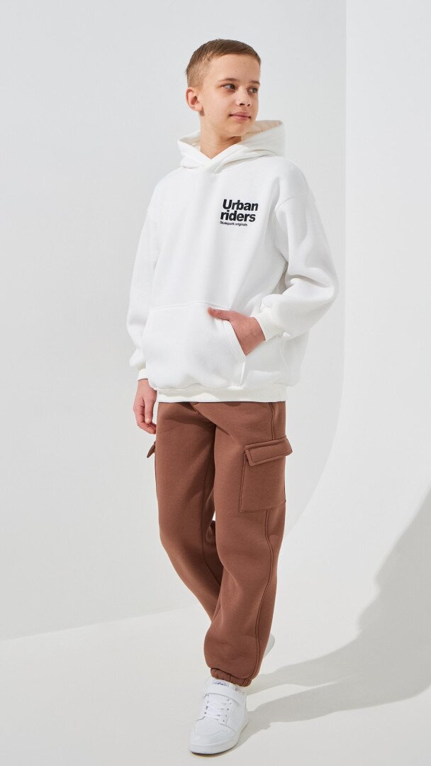 Худі з принтом для хлопчика LAWA P-BB02331 134 см Молочний shop (2000999403125)  Фото №0