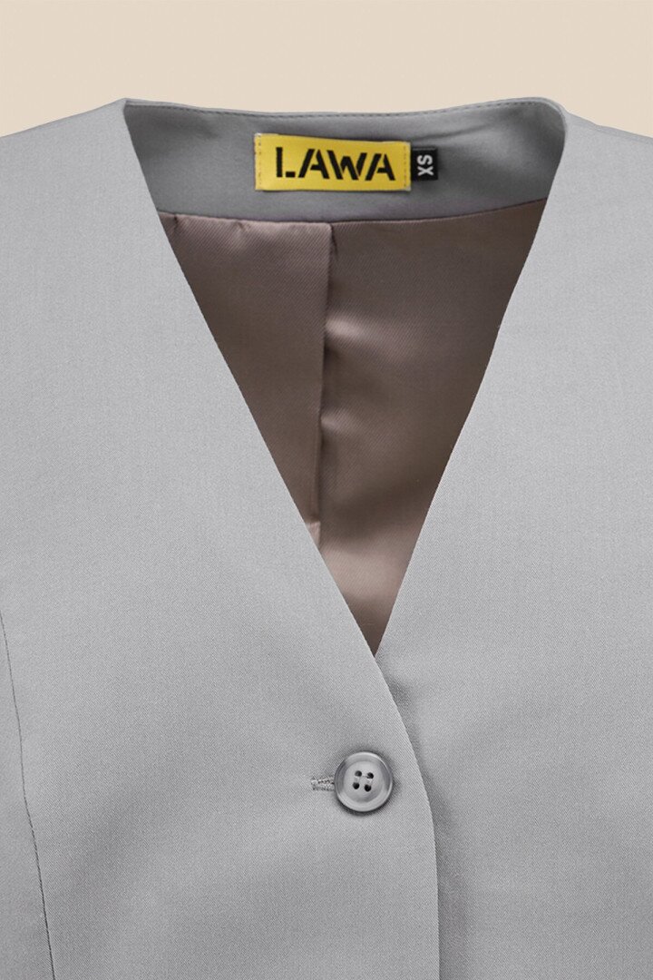 Жилет однотонний жіночий LAWA WTC02425 2XL Сірий shop (2000990798732)  Фото №5