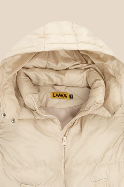 Жилет утеплений для дівчинки LAWA GBC02332 164 см Молочний  Фото №0