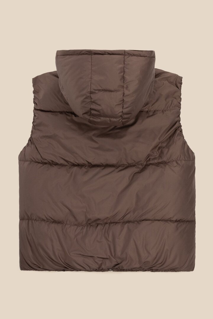 Жилет утеплений для дівчинки LAWA GBC02332 122 см Шоколад shop (2000991035638)  Фото №3
