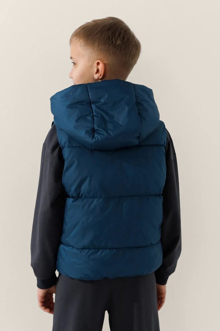 Жилет утеплений для хлопчика LAWA BBC02313 152 см Синій shop (2000991051027)  Фото №3