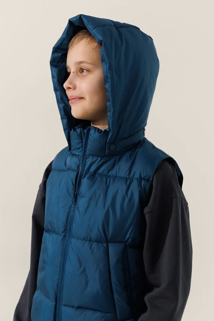 Жилет утеплений для хлопчика LAWA BBC02313 152 см Синій shop (2000991051027)  Фото №2