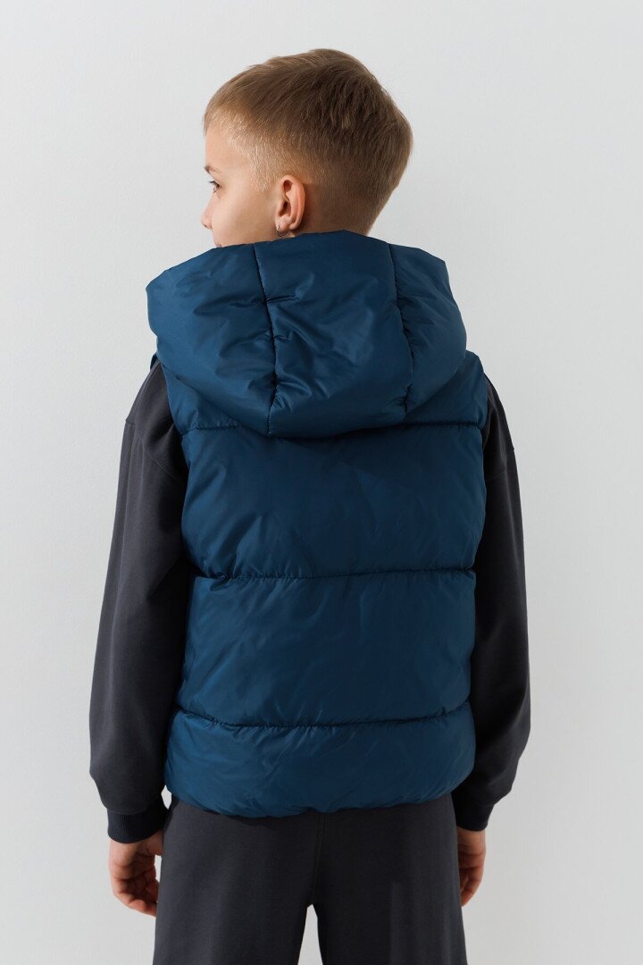 Жилет утеплений для хлопчика LAWA BBC02313 122 см Синій shop (2000991050976)  Фото №1