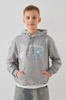 Худі з принтом для хлопчика LAWA P-BB02310 122 см Світло-сірий shop (2000991052727)