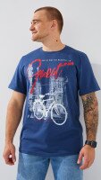 Футболка з принтом чоловіча LAWA P-MB02341 S Синій shop (2000999196089)
