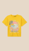 Футболка з принтом для дівчинки LAWA P-GB02319 134 см Жовтий shop (2000999189685)