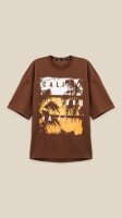 Футболка з принтом чоловіча LAWA P-MB02346 S Мокко shop (2888000009081)
