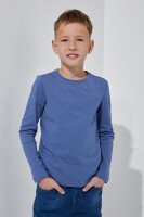 Лонгслів однотонний для хлопчика LAWA BBC02316 122 см Індіго shop (2000999152153)