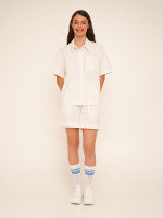 Сорочка однотонна жіноча LAWA K-WTC02392 XL Молочний shop (2000990648853)  Фото №0