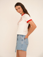 Футболка з принтом Tennis жіноча LAWA P-WB02365 XS Молочний shop (2000990659804)  Фото №1