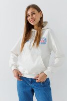 Худі з принтом жіночий LAWA P-WB02377 XS Молочний shop (2000991050549)