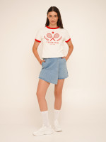 Футболка з принтом Tennis жіноча LAWA P-WB02365 XS Молочний shop (2000990659804)  Фото №3