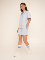 Сорочка однотонна жіноча LAWA K-WTC02392 XL Блакитний shop (2000990641861)  Фото №0