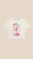 Футболка з принтом Enjoy Summer жіноча  LAWA P-WB02401 S Молочний shop (2000999215346)