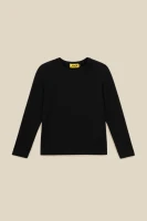 Лонгслів однотонний для хлопчика LAWA BBC02316 164 см Чорний shop (2888000018632)