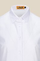 Сорочка однотонна жіноча LAWA WBC02323 2XL Білий shop (2000990256812)  Фото №5