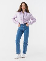 Блуза однотонна жіноча LAWA WTC02366 XS Ліловий shop (2000990574015)  Фото №0