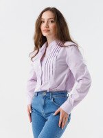 Блуза однотонна жіноча LAWA WTC02366 XS Ліловий shop (2000990574015)
