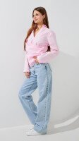 Блуза однотонна жіноча LAWA WTC02465 S Світло-рожевий shop (2000999540615)  Фото №2