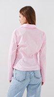 Блуза однотонна жіноча LAWA WTC02465 S Світло-рожевий shop (2000999540615)  Фото №3