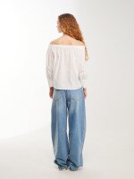 Блуза однотонна жіноча LAWA WTC02482 S Білий shop (2000999617119)  Фото №2