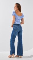 Блуза з візерунком жіноча LAWA WTC02437 XS Блакитний shop (2000999209055)  Фото №2