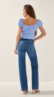 Блуза з візерунком жіноча LAWA WTC02437 L Блакитний shop (2000999209086)  Фото №3