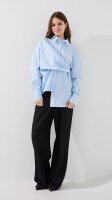 Блуза з візерунком жіноча LAWA WTC02464 S Блакитний shop (2000999509537)  Фото №0