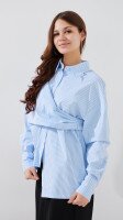 Блуза з візерунком жіноча LAWA WTC02464 S Блакитний shop (2000999509537)  Фото №1