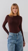 Боді однотонний жіночий LAWA WBC02452 2XL Шоколадний shop (2888000019509)