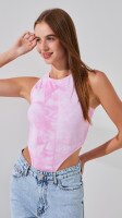 Боді з візерунком жіночий LAWA WTC02443 XS Рожевий shop (2000999243271)  Фото №1