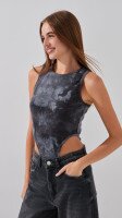 Боді з візерунком жіночий LAWA WTC02443 XS Сірий shop (2888000011374)  Фото №2