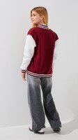 Бомбер для дівчинки LAWA GTC02301 152 см Бордово-молочний shop (2000999389795)  Фото №2