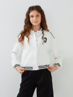 Бомбер для дівчинки LAWA P-GB02347 134 см Молочний shop (2000999562761)