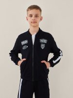 Бомбер для хлопчика LAWA P-BB02337 158 см Темно-синій shop (2000999586316)
