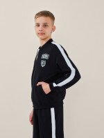 Бомбер для хлопчика LAWA P-BB02337 158 см Темно-синій shop (2000999586316)  Фото №1