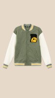 Бомбер однотонний для хлопчика LAWA BBC02336 134 см Хакі-молочний shop (2000999383250)