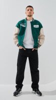 Бомбер з принтом чоловічий LAWA P-MT02311 S Темно-смарагдовий shop (2000999387708)  Фото №0
