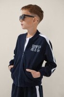 Бомбер з принтом для хлопчика LAWA P-BB02313 122 см Темно-синій shop (2000999153525)  Фото №1
