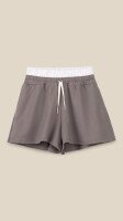 Шорти трикотажні однотонні жіночі LAWA WTC02438 XL Темно-сірий shop (2000999244261)