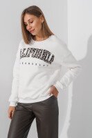 Cвітшот з принтом жіночий LAWA P-WB02373 M Молочний shop (2000990791672)  Фото №2